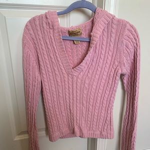 Cable knit sweater